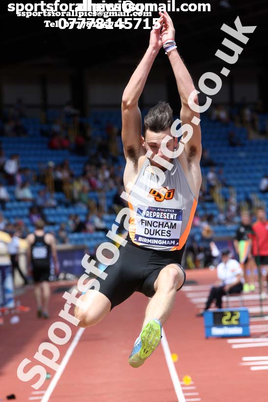 Mens long jump, World Championship Team Trials, Alexander Stadium, Birmingham